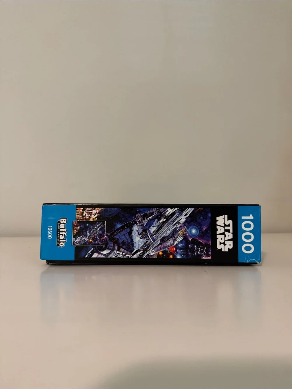 Star Wars Puzzle with Black Box and Blue Purple Space Art